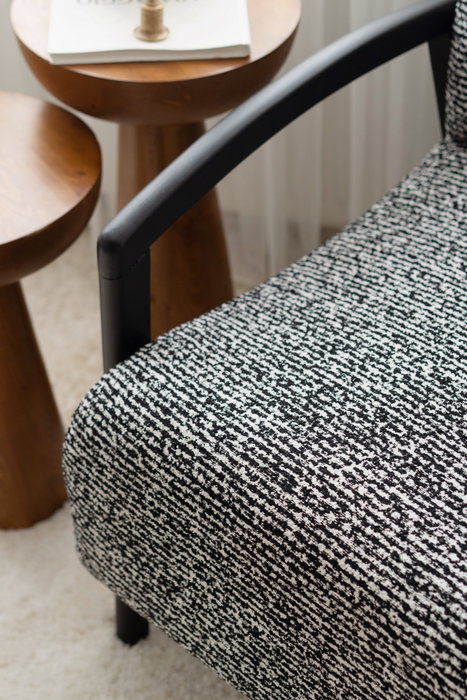 Atelier Del Sofa Luma - Silla Alada Negro y Blanco Atelier Del Sofa Luma - Silla Alada Negro y Blanco